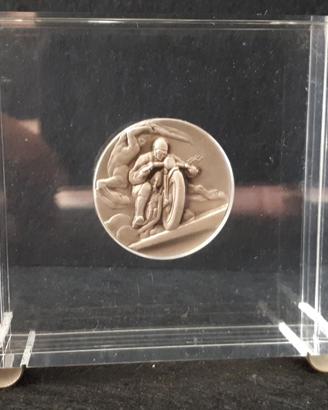 Trofeo argento e pexiglass anni 80