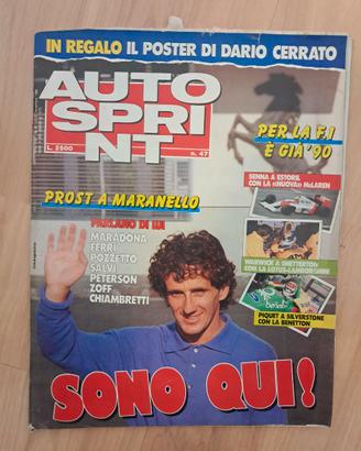 Autosprint 1989 Prost arriva a Maranello -  Ayrton
