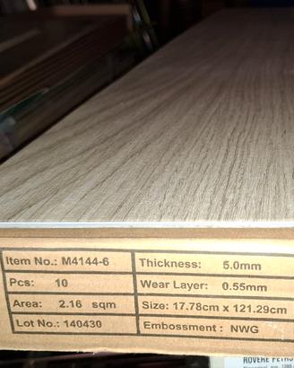 Pavimento SPC/LVT Vinilico ad incastro