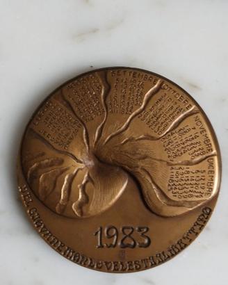 MEDAGLIA CALENDARIO 1983 BRONZO ZECCA DELLO STATO