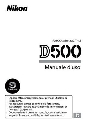 Libretto Nikon D500 5500 5600 Z50 I/II