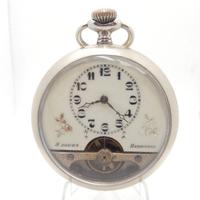 Antico orologio tasca 8 giorni HEBDOMAS primi 900