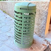 Bidone/pattumiera porta rifiuti da esterno – verde