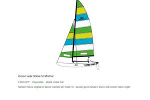 Vele NUOVE Hobie cat 16 MISTRAL