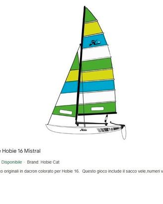 Vele NUOVE Hobie cat 16 MISTRAL