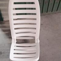 4 spiaggine sedie mare in plastica