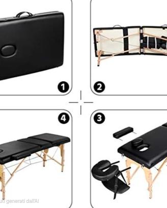 Lettino Massaggi/Estetista/Reiki Pieghevole