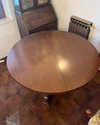 Tavolo vero legno tondo e allungabile