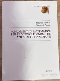 Fondamenti di matematica per le scienze economiche
