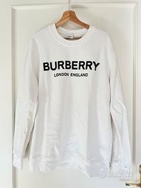 Felpa Burberry London England Bianca - Taglia L