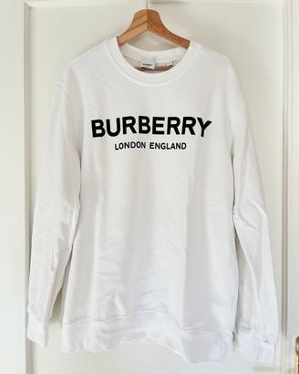 Felpa Burberry London England Bianca - Taglia L
