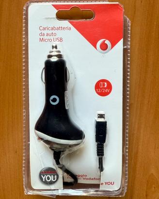 Caricabatterie auto micro USB vodafone 12/24V