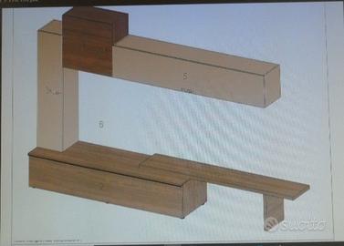 parete attrezzata moderna 