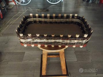 CENTRO TAVOLA VIMINI E CANNA
