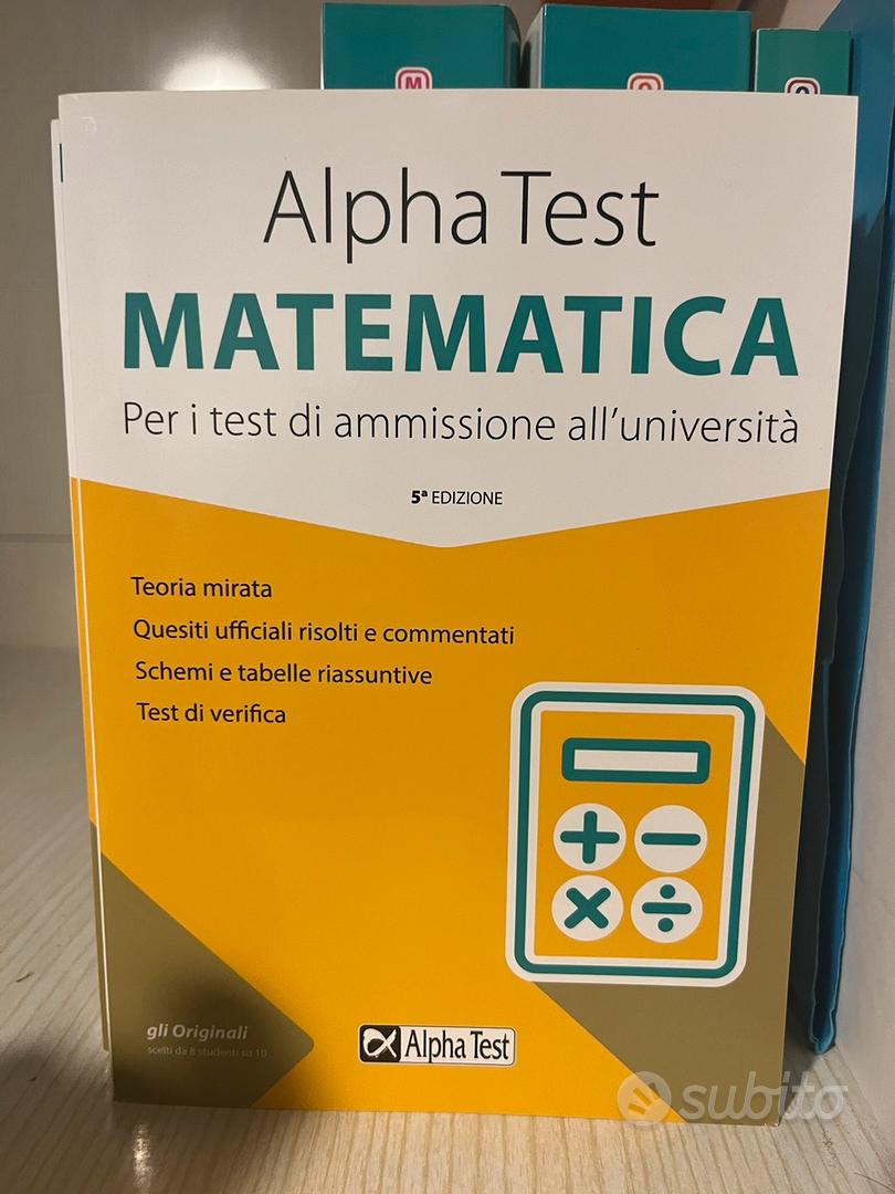 Libro Alpha Test Matematica - 5 edizione - Libri e Riviste In vendita a  Vicenza