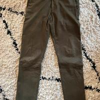 Pantaloni boggi Tg 46 chino verde oliva cotone