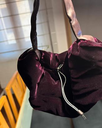 Pochette in velluto Jil Sander