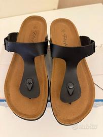 Infradito nere n.37 donna come nuove