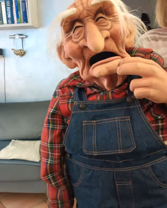 Splendido e raro puppet / pupazzo profession