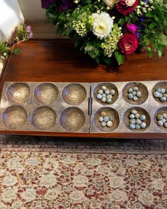Antico gioco semina Mancala Asia raro con semi