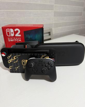 Nintendo Switch 2 + Pro Controller 2 + Custodia