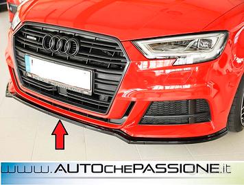 Splitter Spoiler anteriore per Audi A3 8V S line e