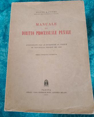Diritto Processuale Penale - S. Ranieri - 1957