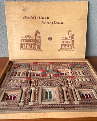 Set vintage costruzioni Architettura Veneziana