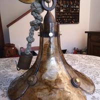 Lampadario in fibra di vetro a nni 70