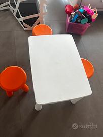 Tavolo per bambini Ikea con sgabelli