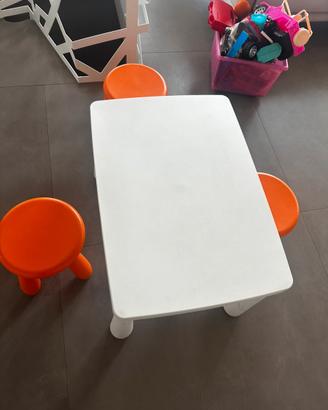 Tavolo per bambini Ikea con sgabelli