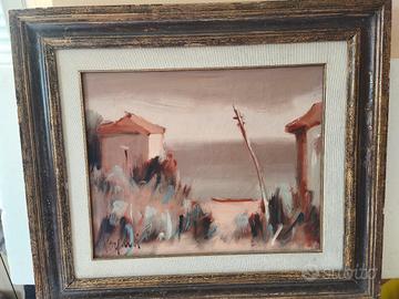 dipinto titolo "La marina" 1969 diario Vergani