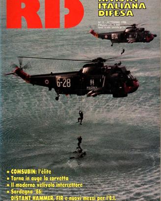 RID RIVISTA ITALIANA DIFESA NR 09 SETTEMBRE 1986