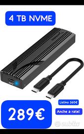 4 Tb SSD Nvme esterno UsbC - SmartEconomy 