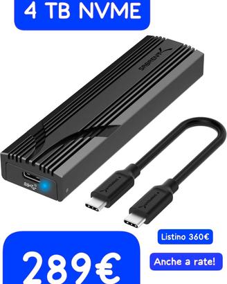 4 Tb SSD Nvme esterno UsbC - SmartEconomy 