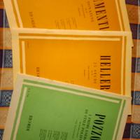n. 3 libri per studio pianoforte
