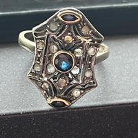 Anello in argento placcato oro