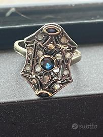 Anello in argento placcato oro