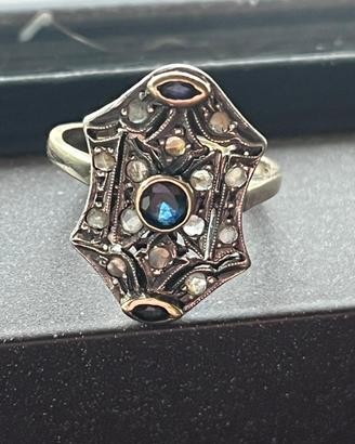 Anello in argento placcato oro