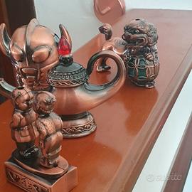 Set di 5 accendini in bronzo/ottone