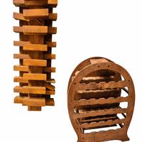 portabottiglie e mensole in legno