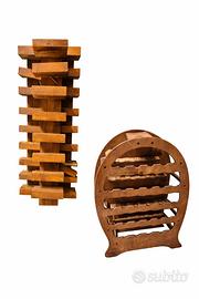 portabottiglie e mensole in legno