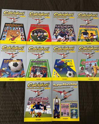 Lotto 10 ristampe album calciatori panini