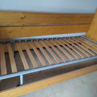 letto singolo con materasso 