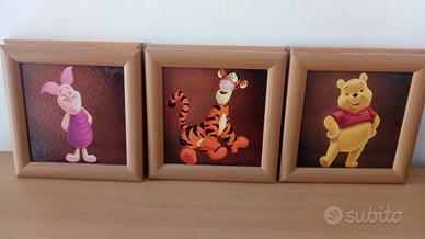 Quadretti: WINNIE - TIGRO - PIMPI