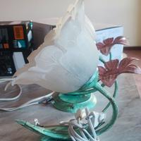 lampade e lampadario in ferro battuto 