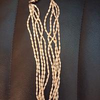 collana vintage con perle di fiume a chicco di ris