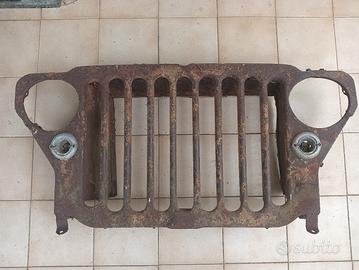 Jeep willys overland, mascherina anteriore.