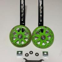 Rotelle per bicicletta verdi