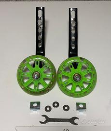 Rotelle per bicicletta verdi
